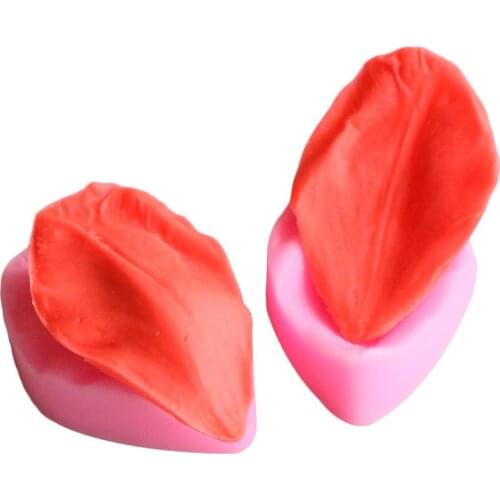 2pcs/set 3D Silicone Cake Mold Double - Sided Printing Mold DIY Petal Folder Mold Die Mold Cake Decoration Tools A034