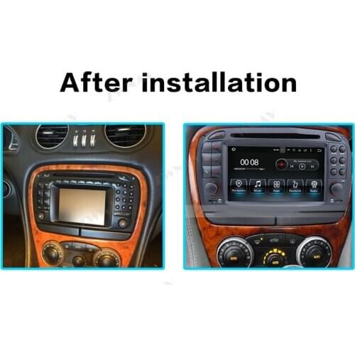 4G+64G Android 9.0 Car DVD Stereo Player GPS Glonass Navi for Mercedes Benz SL R230 SL500 2001-2007 Audio Video Multimedia Radio