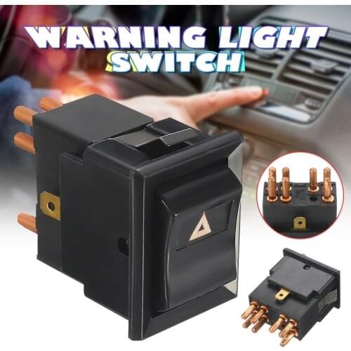 7 Pins Black Hazard Warning Lamp Switch For Land Rover Defender 90 110 130 Yuf101490
