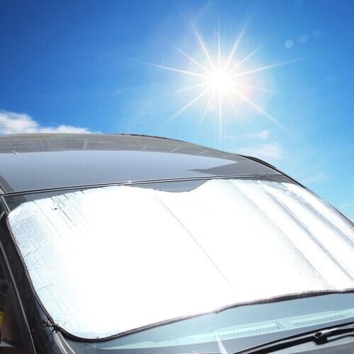 Auto Accessories Back Front Rear Silver Car Windshield Sunshade Window Sun Shade Sunshade Visor Film For Universal Car Window