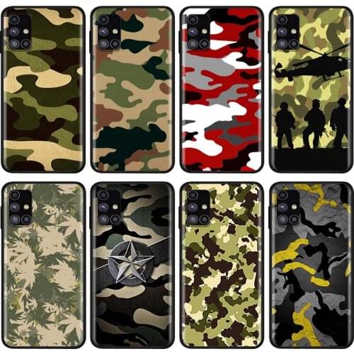 Camouflage Pattern For Samsung Note 20 10 8 9 M02 M31 S M60S M40 M30 M21 M20 M10S F62 M01 Ultra Pro Plus Phone Case