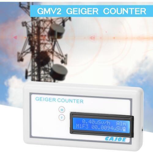 GMV2 Portable Handle Geiger Counter Assembled Nuclear Radiation Detector γ β X Ray with Miller GM Tube