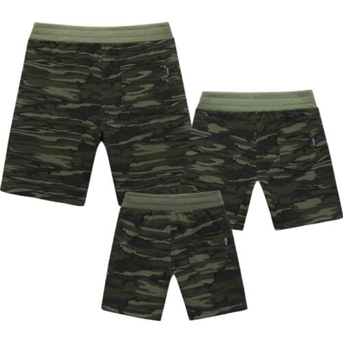 Family Look Summer Shorts Army Green Shorts Suit Family Matching Clothes Dad Baby Boy Me Pants Shorts Fashion Mother Son Outfits