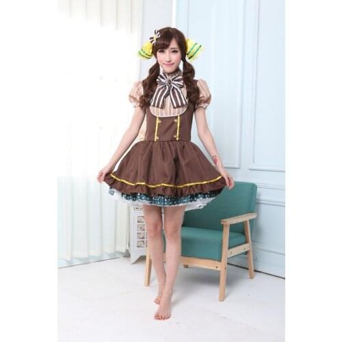 Love Live Koizumi Lolita Cosplay Costumes Girls Kawaii Vintage Princess Dress School Uniform For Student