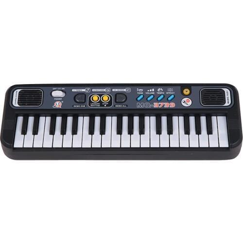 Multifunctional Mini Electronic Piano With Microphone Abs Children Portable 37 Keys Digital Music Electone Keyboard Gift