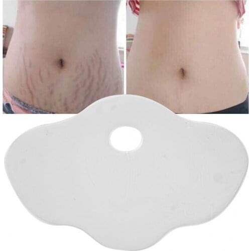 Reusable Silicone Anti-wrinkle Belly Stomach Pad Sticker Stretch Marks Removal Skin Care Pad Transparent Washable Body Patch