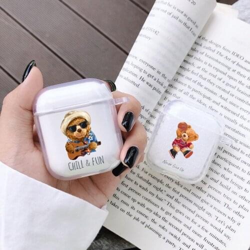 Cartoon Fun Slogan Airpods 1 2 shell wireless bluetooth protective cover earphone cover Air Pods pro 3 Fundas