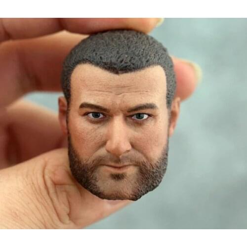 1/6 Male Strong Man Head Sculpture Head Cavred Model Accessory PVC Collectible Fit 12 inches Figure Action Doll Accessory