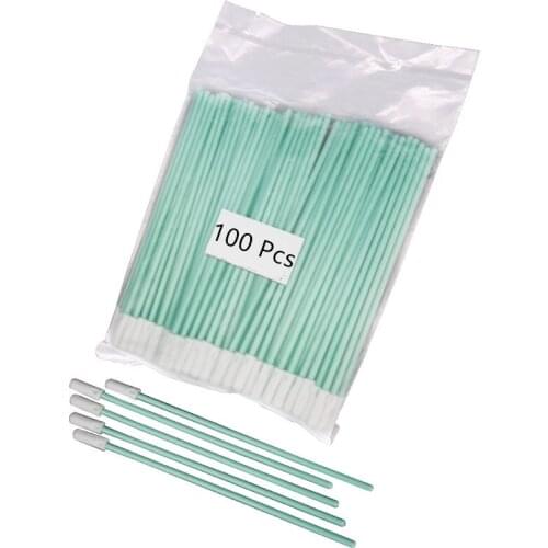 New 100pcs Cleaning Swab Tool Cotton Disposable Stick Clean Use Earphone Dust Free For Earphone Phone Charge Port