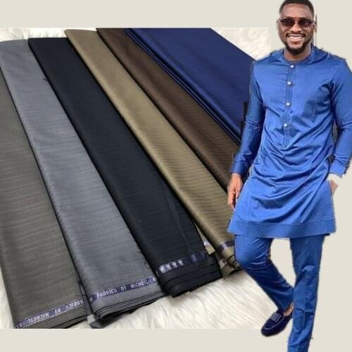 NEW 2021High Quality Duabi Fabric For Men Sewing Shirt Soft sleeveless garment Material 5Yards Best Quality Cashmere Atiku