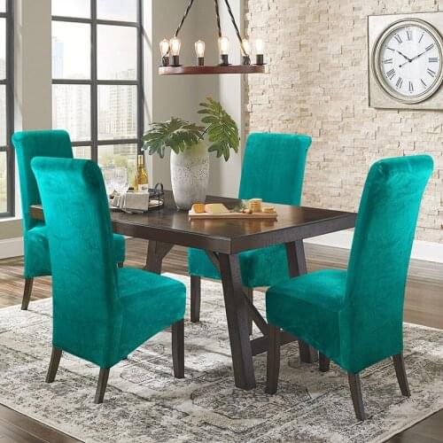 Solid Color Spandex Chair Cover Elastic Restaurant Seat Cover Elastic Chair Cover Restaurant Wedding Banquet Detachable