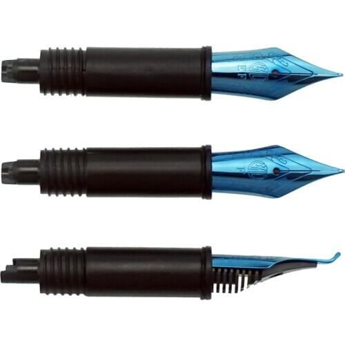 Hongdian Fountain Pen Nibs Black/Silver/Blue Spare Pen Nibs for Hongdian Black Forest / 6013 Pens Original EF/F/Bent 2PCS/3PCS