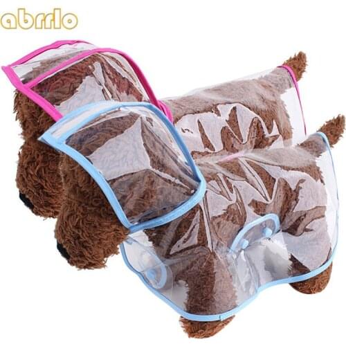 Dog Raincoat Pet Transparent Waterproof Dog Poncho Corgi Cloak Puppy Rain Coat Umbrella Small Medium Large Dogs Cats Raincoats