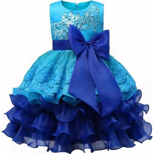 New 2017 Girl Dress,Kids Ruffles Lace Party Wedding Dresses,kids girl clothes,Princess dress, For 3-8Year