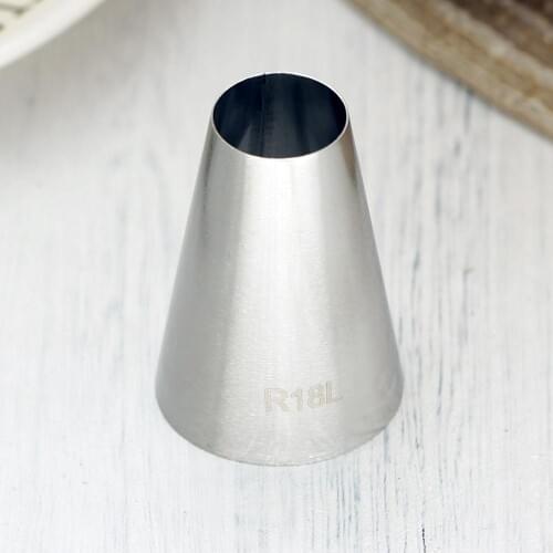 #R18L Large Size Round Shape Piping Nozzle Cake Cream Decorating Icing Tips Nozzle For DIY Cookies Meringue Macaroon