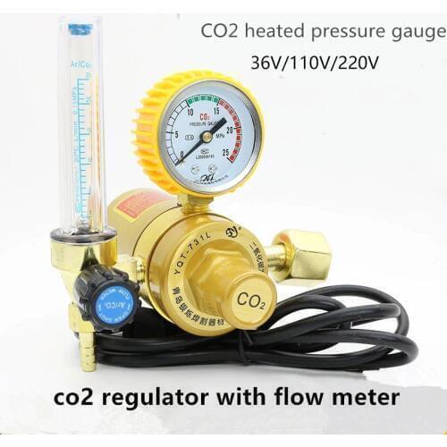 Co2 regulator air pressure regulator welding gas regulators valve control weld compressor parts reducer heated flow meter gauge