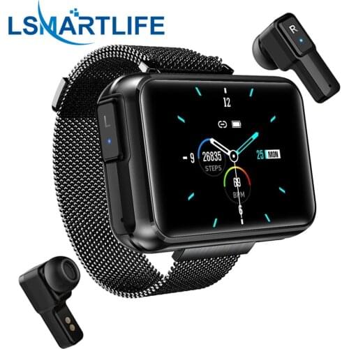 T91 Smart Watch 1.4 Inch IPS Screen TWS Wireless Bluetooth Headset Calls Smartwatch Men