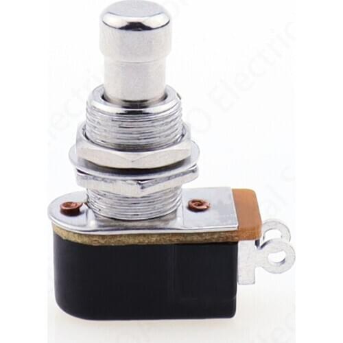 SPST Momentary Soft Touch Push Button Stomp Foot Pedal Switch Electric Guitar Switch OFF-Momentary ON