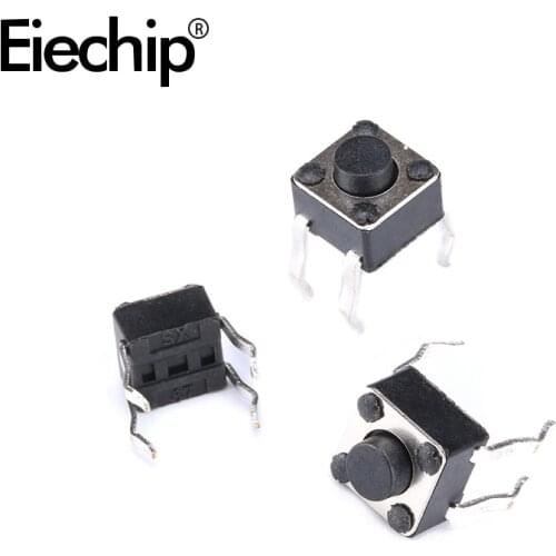 20PCS 4.5x4.5x3.8/5MM Tactile Switch Momentary Push Button Mini Switch 4PIN DIP Micro Leaf Switch