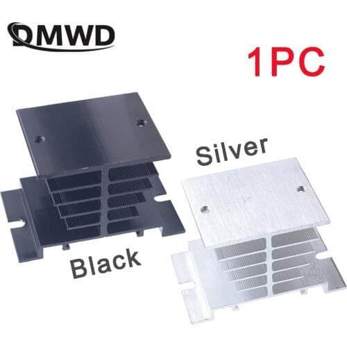 1pcs Free shipping SSR soild state relay radiator radiator fin other spare parts mini Heat Sink Black gray grey