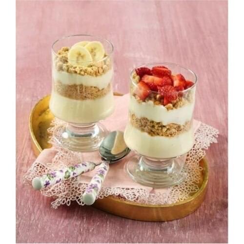 Lava Sweet Cup 6 Pcs Water Soft Drinks and Presentation Cup Glass Dish Tableware Kitchen Dishes Salad Fruit Transparent Kitchen Supplies