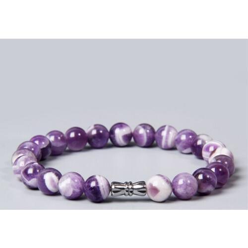 Women purple natural dream amethysts quarzt crystal stone bracelet jewelry elegant lucky friend gifts for her handmade bracelets