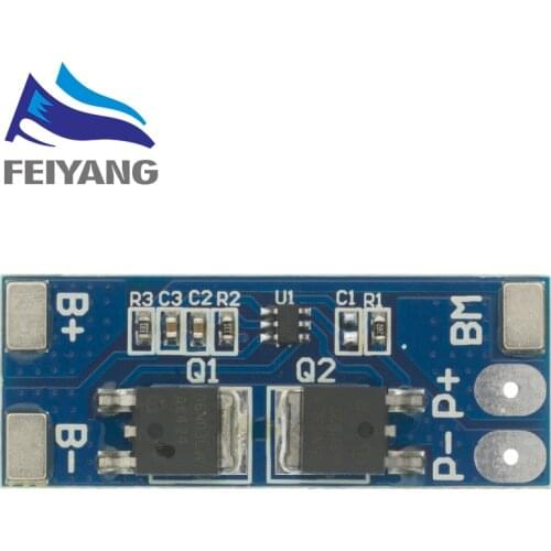 10PCS 2S 8A 7.4V lithium battery protection board 8A working current 15A current limit/Overcharge discharge protection
