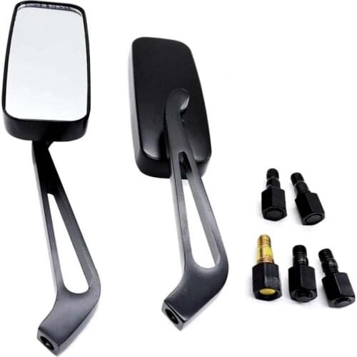 2Pcs Rearview Mirrors Replacement Anti-dazzling Black Modification Motorcycle Side Mirrors for Motorbikes