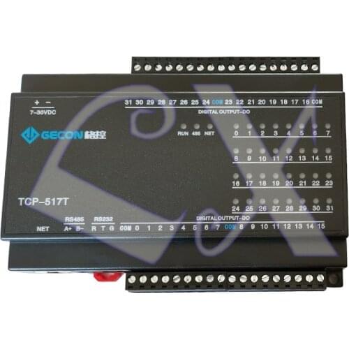 32-channel DO NPN Transistor 100mA Output DO RS485 RS232 Modbus TCP&RTU Module