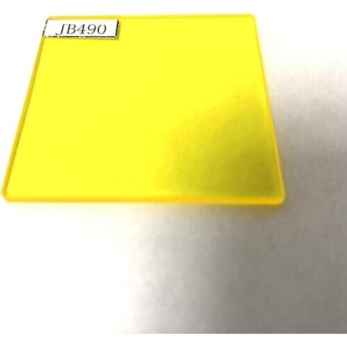 50x50mm GG495 490nm optical bandpass filter glass