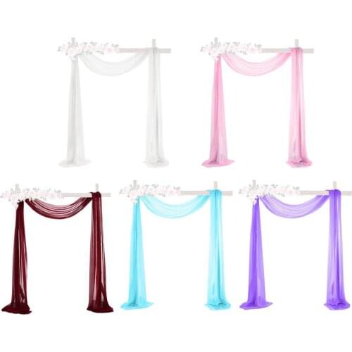 70*550cm Wedding Background Spinning Quality Chiffon Drapery Wedding Arch Decorative Background Curtain For Wedding Birthday