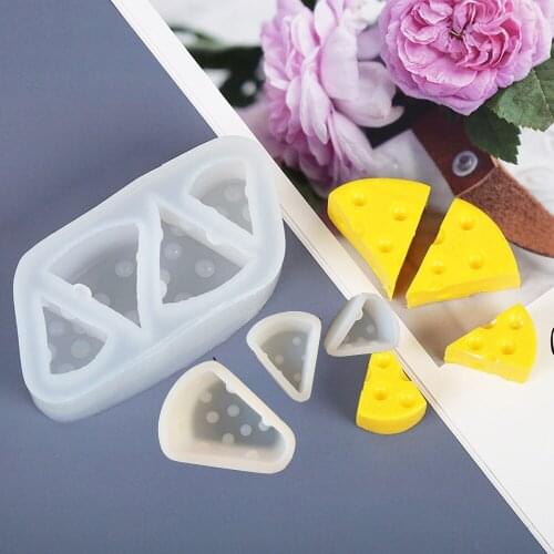 Cheese Cake Silicone Mold Turning Sugar Chocolate Gypsum Aromatherapy Decoration Jewelry DIY Candle UV epoxy resin Mold