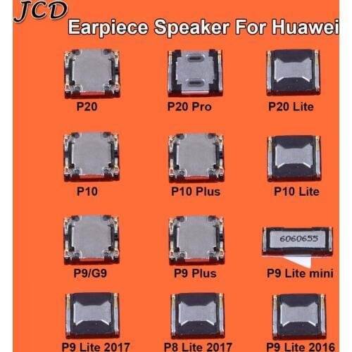 JCD 2PCS New Top Front Earpiece Ear piece Speaker For HuaWei P20 Pro P10 P9 Plus Mini P8 Lite 2017 Replace Parts