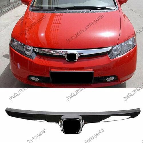 ABS Chromed Front Upper Grill Bumper Mesh Grille Grill Fit for Honda Civic 2006 2007 2008