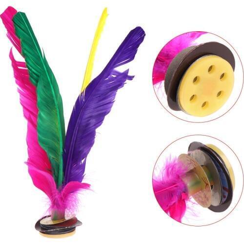China Jianzi Footbal Foot Kick Handwheel Fancy Goose Feather Shuttlecock Fitness