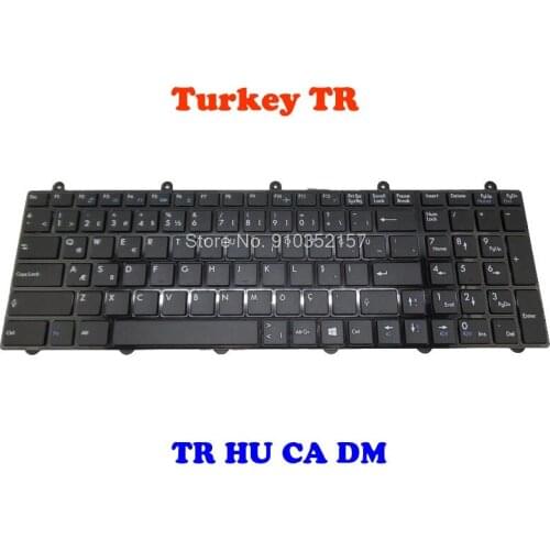 CA DM Keyboard For MSI GT60 GT70 WT70 WT60 V139922AK1 EF S1N-3ECU2H1-SA0 V123322CK Denmark DM Hungary HU Farsi FS Turkey TR