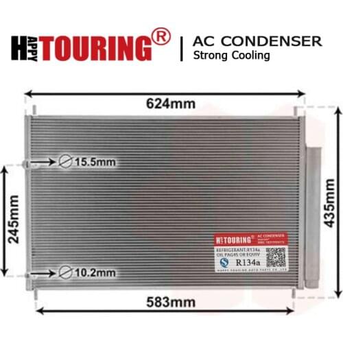 AC CONDENSER RADIATOR FOR TOYOTA COROLLA AURIS VERSO AVENSIS D4D 88450-02280 88450-12280 88450-02330 88450-02300 88450-02360