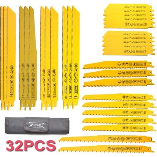 30% Off Scowell Reciprocating Saw Blades Power Tool Accessories For Wood Metal 32pcs Material Type Cutting Sabre Saw