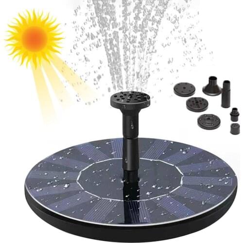 Mini Solar Water Fountain Pool Pond Waterfall Fountain Garden Decoration Outdoor Bird Bath Solar Powered Fountain Floating Water