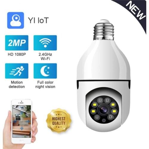 New 2MP PTZ Wifi Camera Mini Plus E27 Bulb Socket Latest Model Security Surveillance For Smart Home Monitoring CCTV Camera