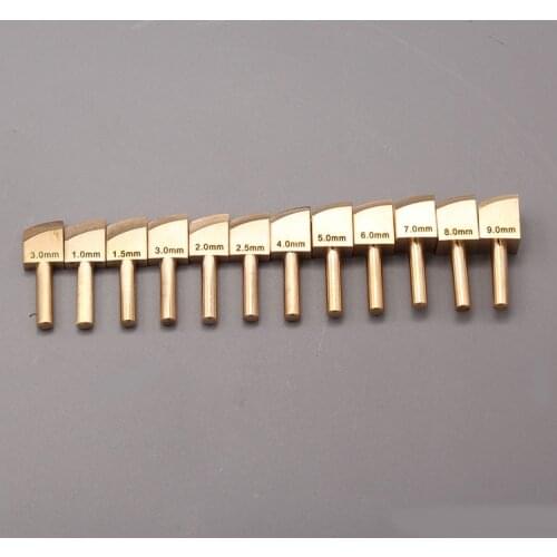 Single Line 1-9mm Leather Edge for Sealing DIY Tool Brass Soldering Iron Edge Marking Leathercraft Tool