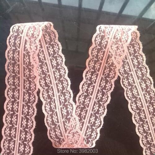 Wholesale 300 yards beautiful Rubber Red bilateral lace trim trim wedding/birthday/christmas/bow ornament