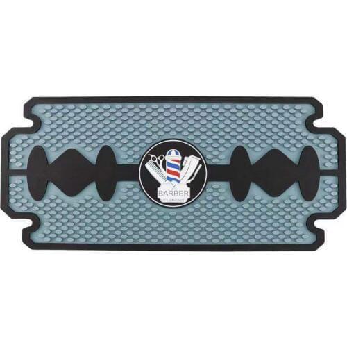 Salon Barber Mat Hairdressing Anti-slid Pad Folding Silicone Push-shear Scissores Hair Blow Dryer Comb Clip Display Barbershop