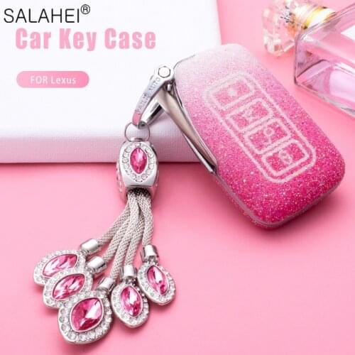 Plastic Car Key Case Cover With Diamond For Lexus NX GS RX IS ES GX LX RC 200 250 350 LS 450H 300H ES200 RX250T Auto Accessories