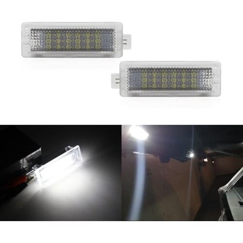 2PCs 18-SMD Led Courtesy Door Light Luggage Footwell Step Welcome Light For BMW E60 E70 E71 E90 E91 E92 F01 X5 F10 F11
