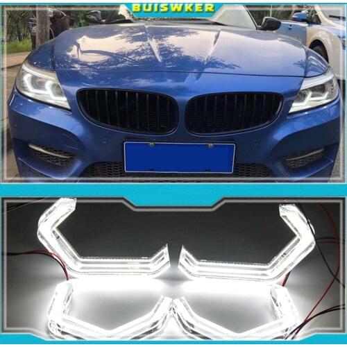 LED Angel Eyes M4 Style Iconic For BMW 2 3 4 Series F30 F31 F32 F34 E90 E60 F10 F80 F82 F83 Xenon/Halogen Lens Headlight DTM DRL