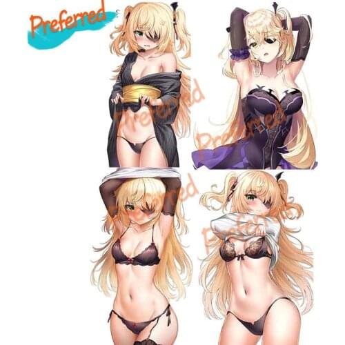 Three Ratels F647 Fischl for Genshin Impact Cute Anime Girl Decal Motocross Racing Laptop Helmet Trunk Wall Car Sticker