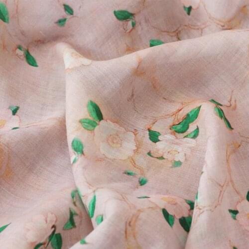High quality ramie fabric High-end gowns dresses trousers shirts tissu High-end brand fabric for sewing
