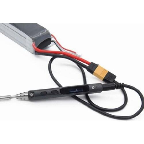 XT60 Male Bullet Connector To Male DC DC5525 Power Cable 5.5x2.5mm Adaptor For TS100 Electronic Soldering Iron 24TD