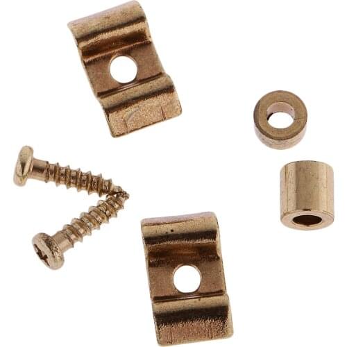 2 Set Vintage Style Metal String Tree String Retainers Replacements for ST SQ Electric Guitar Parts